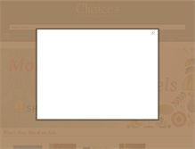 Tablet Screenshot of choicesstore.com